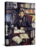 Portrait of Gustave Geoffroy by Paul Cezanne-null-Stretched Canvas