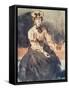Portrait of Gwen John (1876-1939)-Augustus Edwin John-Framed Stretched Canvas