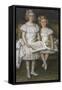 Portrait of H. D. and G. Wiegman, Daughters of Hugo Wiegman, Banker in Amsterdam-Therese Schwartze-Framed Stretched Canvas