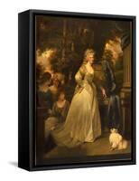 Portrait of H.R.H. Frederica Charlotte Ulrica, Princess Royal of Prussia and Duchess of York, 1792-John Hoppner-Framed Stretched Canvas