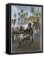 Portrait of Haitian Patriot Toussaint Louverture-Stefano Bianchetti-Framed Stretched Canvas