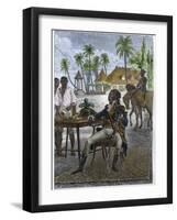 Portrait of Haitian Patriot Toussaint Louverture-Stefano Bianchetti-Framed Giclee Print