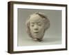 Portrait of Hanako (1868-1945), 1908 (Plaster)-Auguste Rodin-Framed Giclee Print