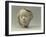 Portrait of Hanako (1868-1945), 1908 (Plaster)-Auguste Rodin-Framed Giclee Print