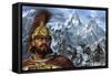 Portrait of Hannibal and His Troops Crossing the Alps-Stocktrek Images-Framed Stretched Canvas