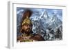 Portrait of Hannibal and His Troops Crossing the Alps-Stocktrek Images-Framed Art Print