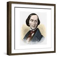 Portrait of Hans Christian Andersen-Stefano Bianchetti-Framed Giclee Print