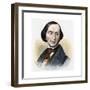 Portrait of Hans Christian Andersen-Stefano Bianchetti-Framed Giclee Print