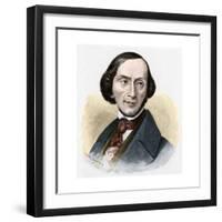 Portrait of Hans Christian Andersen-Stefano Bianchetti-Framed Giclee Print