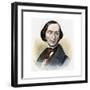 Portrait of Hans Christian Andersen-Stefano Bianchetti-Framed Giclee Print