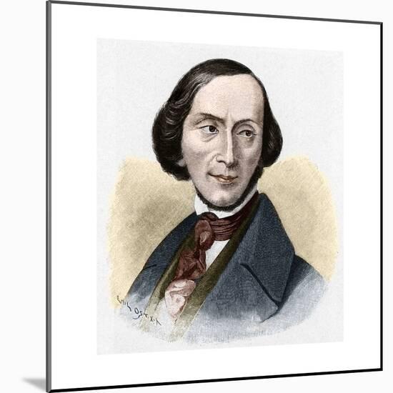 Portrait of Hans Christian Andersen-Stefano Bianchetti-Mounted Giclee Print