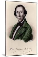 Portrait of Hans Christian Andersen-Johan Frederick Moller-Mounted Giclee Print