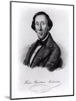 Portrait of Hans Christian Andersen-Johan Frederick Moller-Mounted Giclee Print