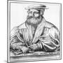 Portrait of Hans Sachs, 1545-Hans Brosamer-Mounted Giclee Print