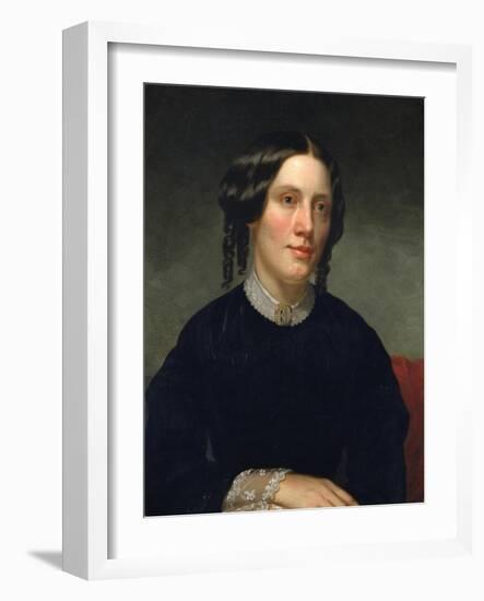 Portrait of Harriet Beecher Stowe (1811-189), 1853-Alanson Fisher-Framed Giclee Print