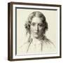 Portrait of Harriet Beecher Stowe, 1853-Francis Holl-Framed Giclee Print
