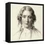 Portrait of Harriet Beecher Stowe, 1853-Francis Holl-Framed Stretched Canvas