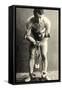 Portrait of Harry Houdini in Chains. c.1900-American School-Framed Stretched Canvas