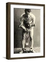 Portrait of Harry Houdini in Chains. c.1900-American School-Framed Photographic Print