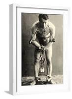 Portrait of Harry Houdini in Chains. c.1900-American School-Framed Photographic Print