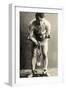 Portrait of Harry Houdini in Chains. c.1900-American School-Framed Photographic Print