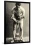 Portrait of Harry Houdini in Chains. c.1900-American School-Framed Photographic Print