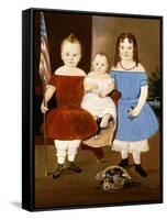 Portrait of Hattie Elizabeth, Ellis and Eva Flye, 1854-William Matthew Prior-Framed Stretched Canvas