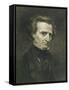 Portrait of Hector Berlioz-Gustave Courbet-Framed Stretched Canvas