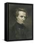 Portrait of Hector Berlioz-Gustave Courbet-Framed Stretched Canvas