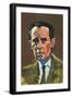 Portrait of Heinrich Boll (Cologne, 1917-Kreuzau-Langenbroich, 1985), German Writer-null-Framed Giclee Print