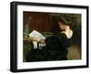 Portrait of Helen Gow-Alexander Mann-Framed Giclee Print