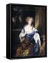 Portrait of Helena Ctaharina De Witte, Wife of Iman Mogge, Lord of Haamstede-Caspar Netscher-Framed Stretched Canvas