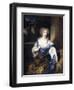 Portrait of Helena Ctaharina De Witte, Wife of Iman Mogge, Lord of Haamstede-Caspar Netscher-Framed Art Print