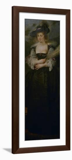 Portrait of Helena Fourment, C.1630-1632-Peter Paul Rubens-Framed Premium Giclee Print