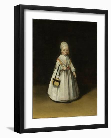 Portrait of Helena van der Schalcke, c.1648-Gerard ter Borch or Terborch-Framed Giclee Print