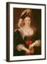 Portrait of Helene Fourment with Gloves, C.1632-Peter Paul Rubens-Framed Giclee Print
