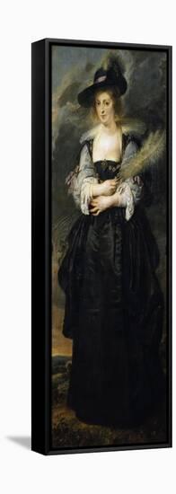 Portrait of Helene Fourment-Peter Paul Rubens-Framed Stretched Canvas