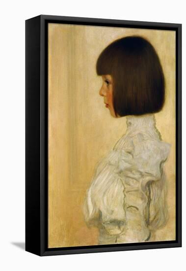 Portrait of Helene Klimt-Gustav Klimt-Framed Stretched Canvas