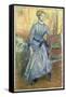 Portrait of Helene Rouart-Edgar Degas-Framed Stretched Canvas