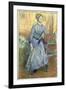 Portrait of Helene Rouart-Edgar Degas-Framed Giclee Print