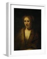 Portrait of Hendrijke Stoffels, 1655-Rembrandt van Rijn-Framed Giclee Print