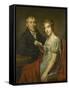 Portrait of Hendrik Arend Van Den Brink with His Wife Lucretia Johanna Van De Poll-Louis Moritz-Framed Stretched Canvas