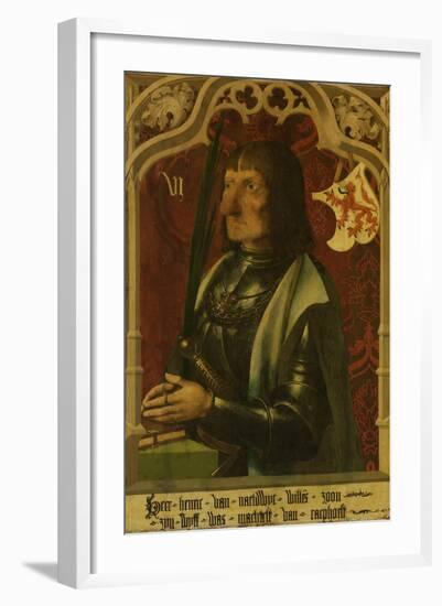 Portrait of Hendrik Iv of Naaldwijk, Knight and Hereditary Marshall of Holland-Master of Alkmaar-Framed Art Print