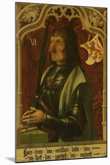 Portrait of Hendrik Iv of Naaldwijk, Knight and Hereditary Marshall of Holland-Master of Alkmaar-Mounted Art Print