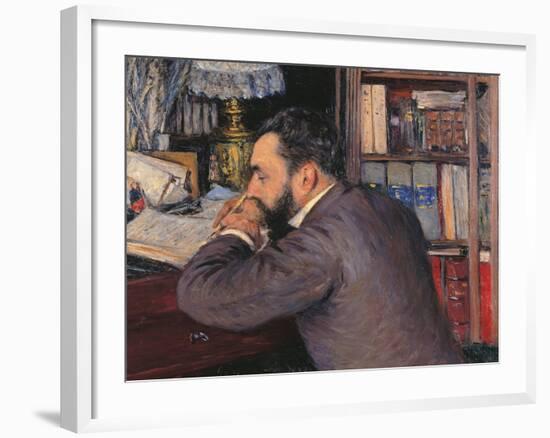 Portrait of Henri Cordier-Gustave Caillebotte-Framed Giclee Print