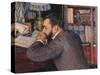 Portrait of Henri Cordier-Gustave Caillebotte-Stretched Canvas