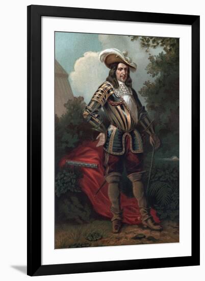 Portrait of Henri de La Tour d'Auvergne, Vicomte de Turenne (1611-1675), Marshal of France-French School-Framed Giclee Print