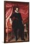 Portrait of Henri de Lorraine, Duc de Guise, called Le Bafafre (1550-1588), in Black Doublet-Frans Pourbus II-Framed Giclee Print