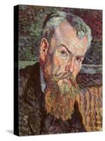 Portrait of Henri Edmond Cross (1856-1910) 1898 (Oil on Canvas) (Detail) (See 140248)-Maximilien Luce-Stretched Canvas