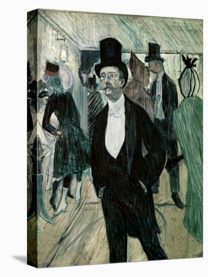 Portrait of Henri Fourcade-Henri de Toulouse-Lautrec-Stretched Canvas